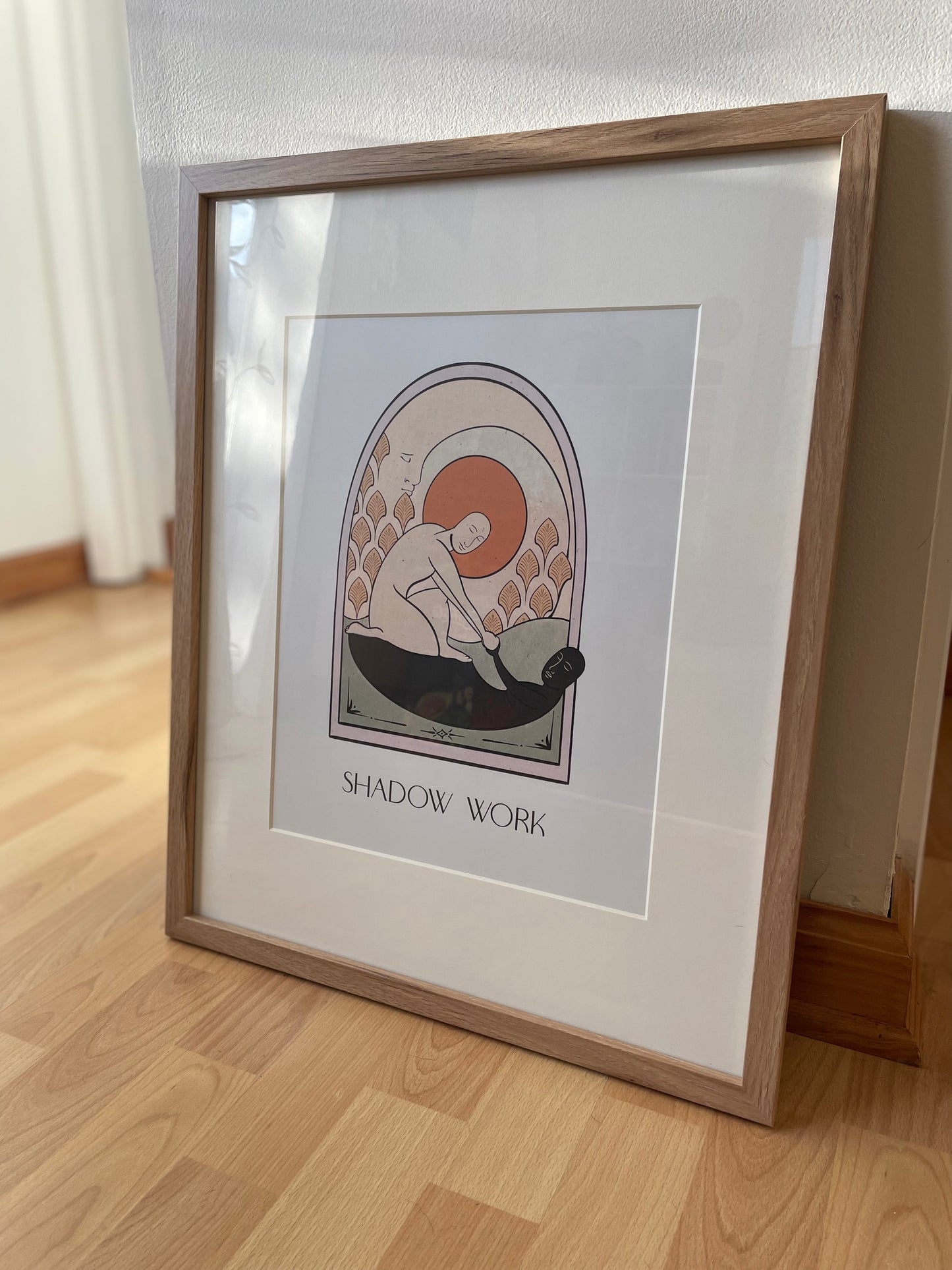 shadow work art print sustainably framed in Warwick NY