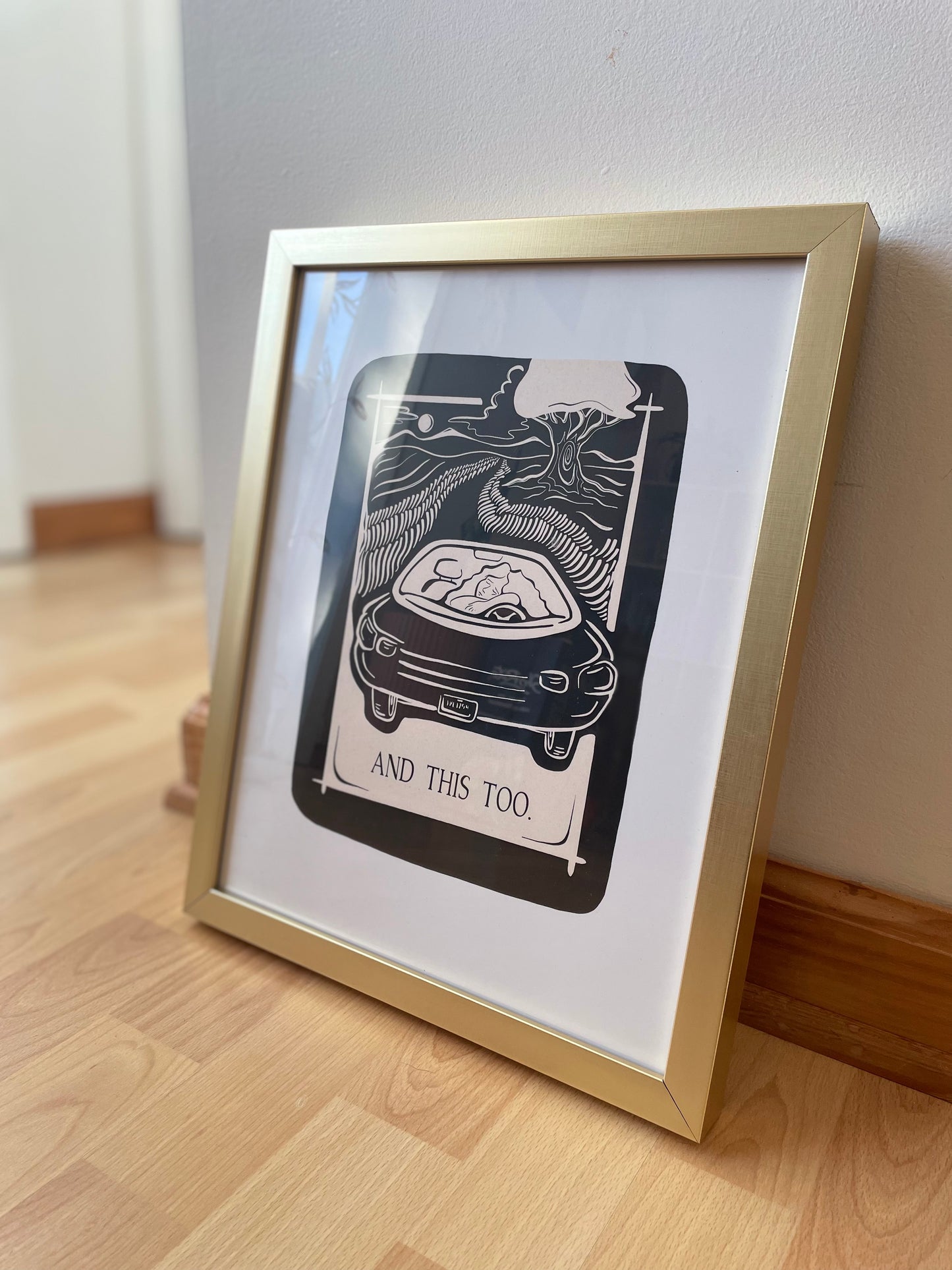 'Santosha' Framed