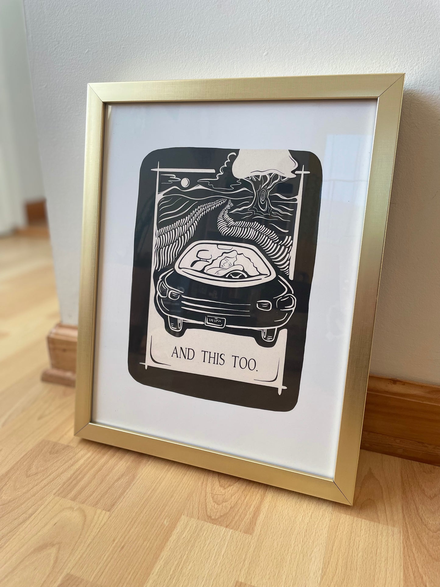 'Santosha' Framed