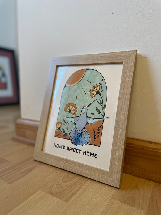 'Hummingbird' Framed